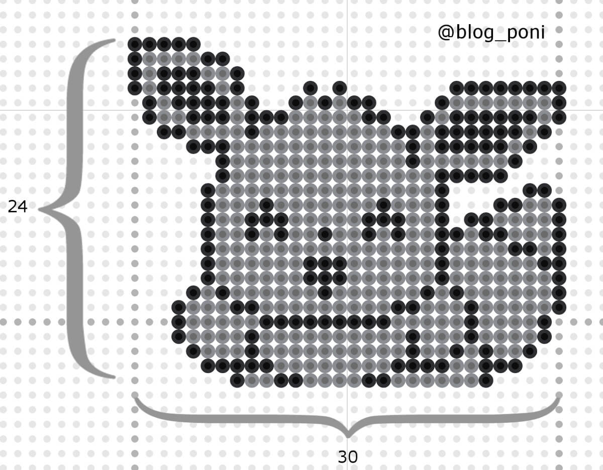 画像 イーブイ アクア ビーズ ポケモン 図案 アイデア画像の図